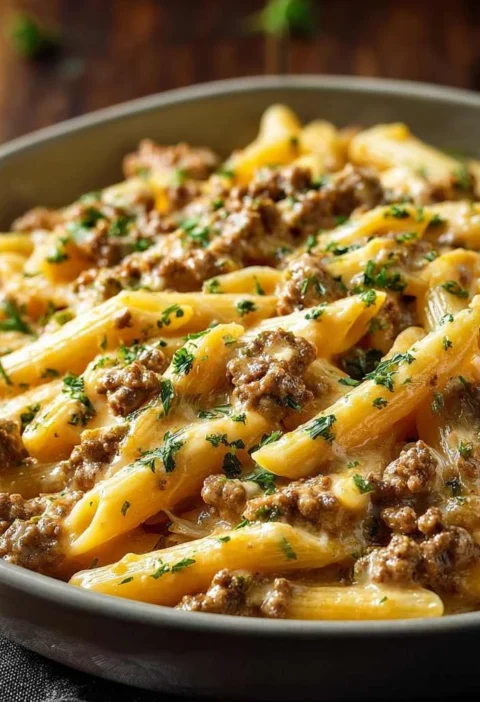 Creamy Beef Pasta Recipe Comfort Food Busy Nights