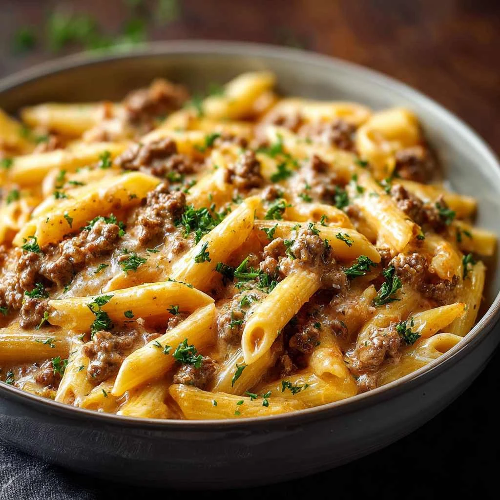 Creamy Beef Pasta Recipe Comfort Food Busy Nights