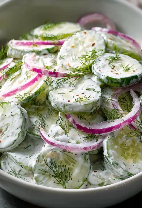 Creamy Cucumber Salad