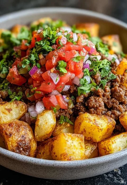 Loaded Potato Taco Bowl Meal Prep