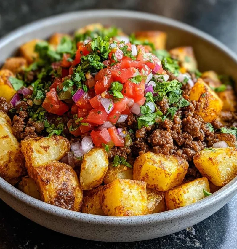 Loaded Potato Taco Bowl Meal Prep