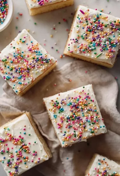 Frosted Sugar Cookie Bars Sprinkles