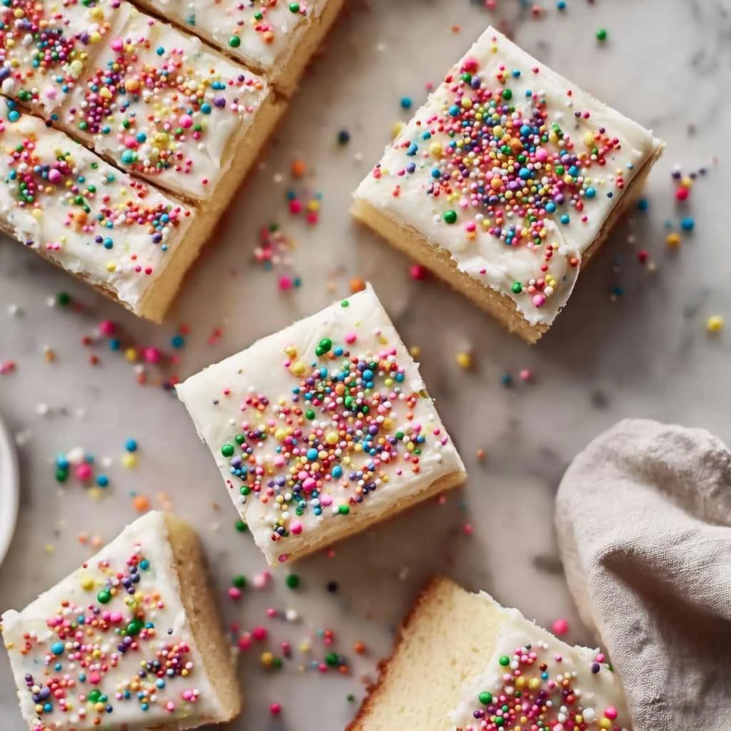 Frosted Sugar Cookie Bars Sprinkles
