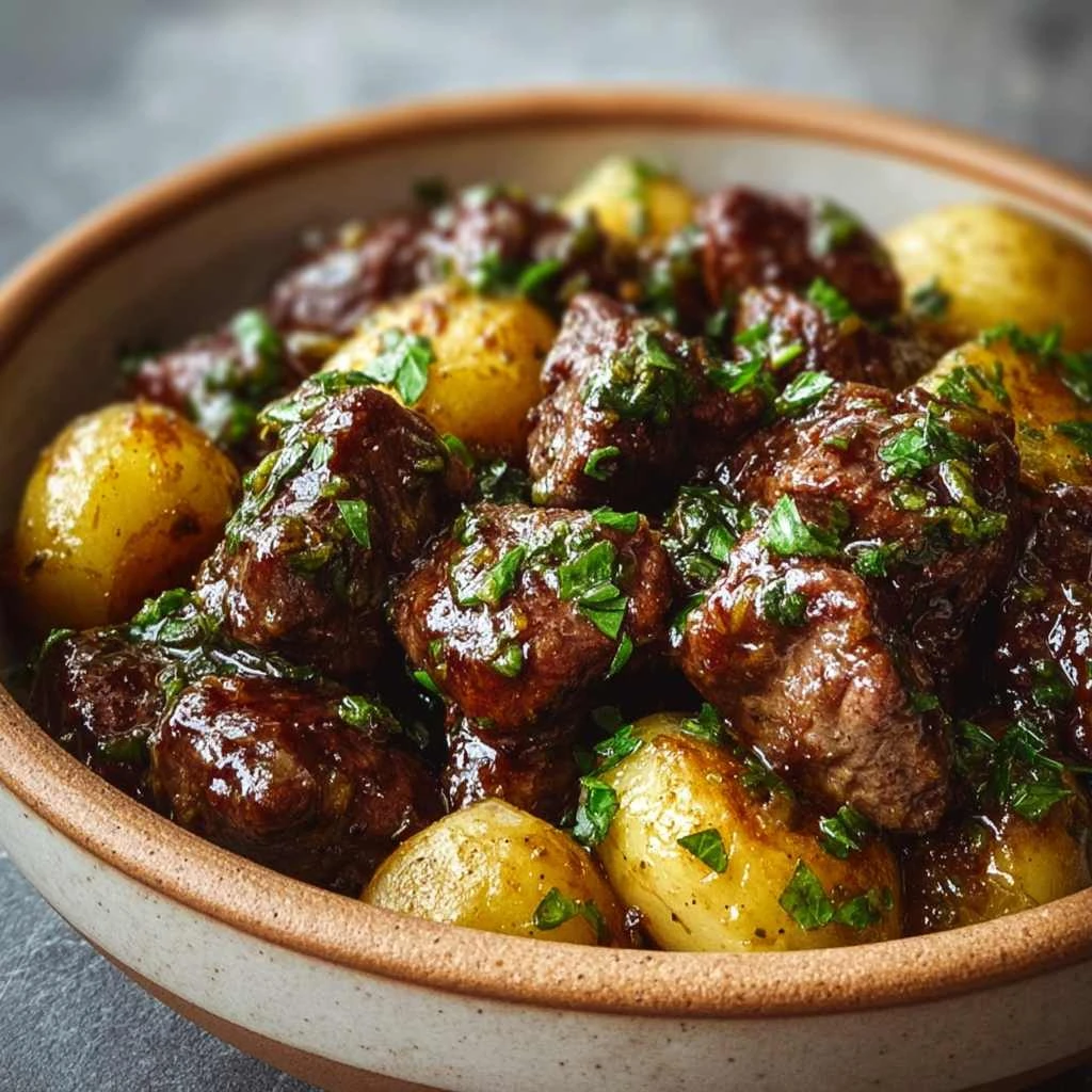 Garlic Butter Beef Bites Potatoes Goto Weeknight Meal