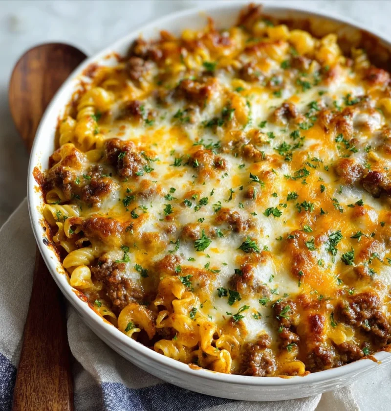 Hamburger Supreme Casserole Goto Comfort Food Recipe