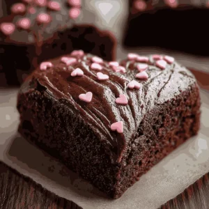 Heart Shaped Brownies Chocolate