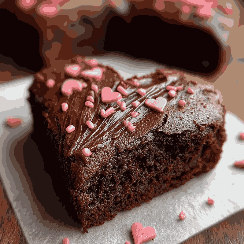 Heart Shaped Brownies Chocolate
