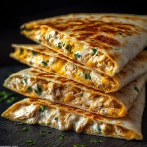 High-Protein Chicken Ranch Quesadilla