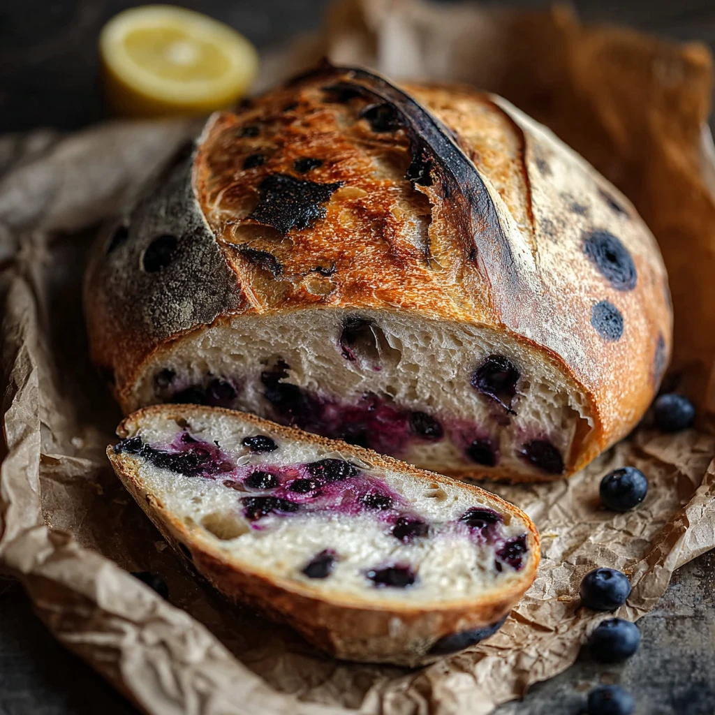 Lemon Blueberry Sourdough Bread Recipe: Bake Delight!