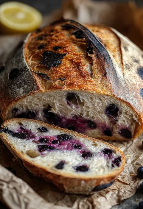 Lemon Blueberry Sourdough Bread Recipe Bake Delight