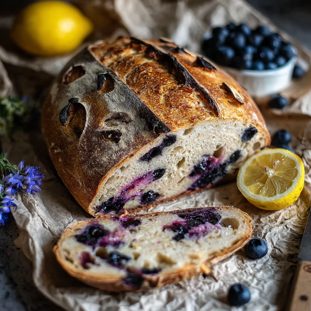 Lemon Blueberry Sourdough Bread Recipe Bake Delight