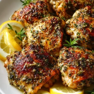 Lemon Garlic Butter Chicken Thighs