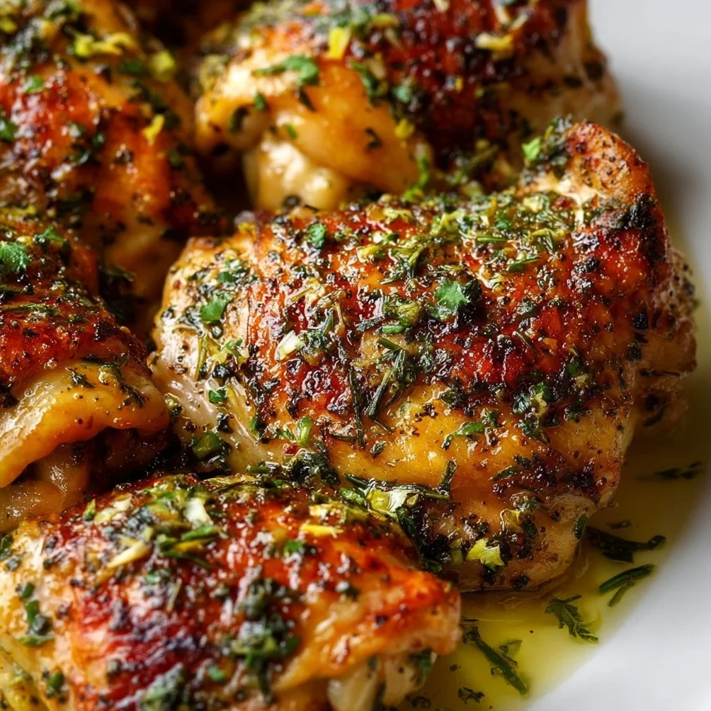 Lemon Garlic Butter Chicken Thighs