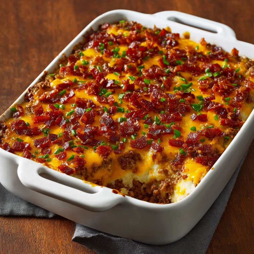 Lowcarb Lamb Cheeseburger Casserole