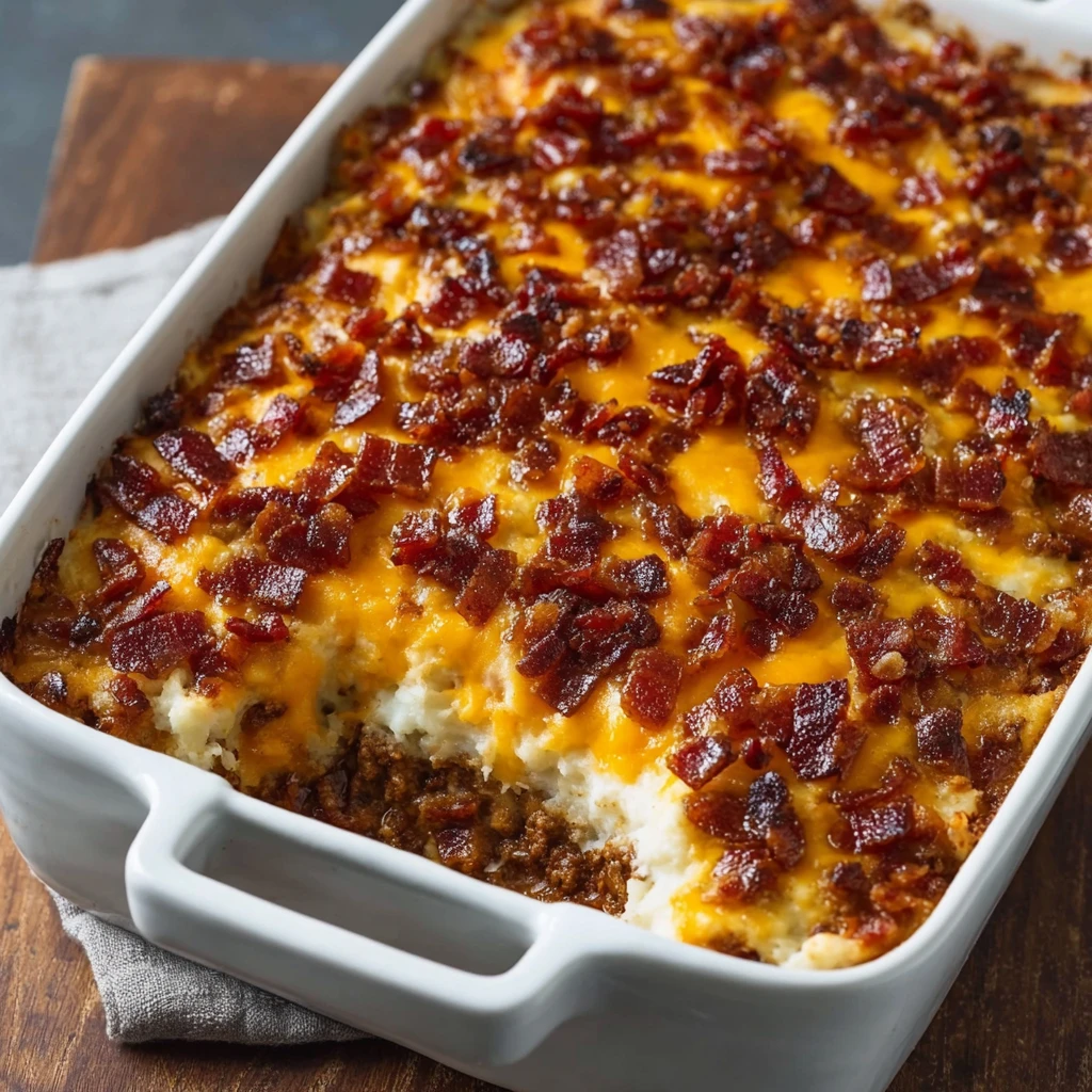 Lowcarb Lamb Cheeseburger Casserole