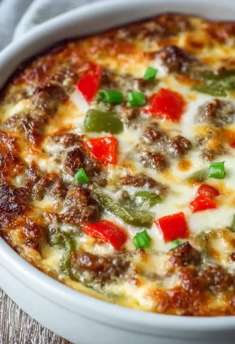 Low Carb Philly Cheesesteak Casserole Family Recipe