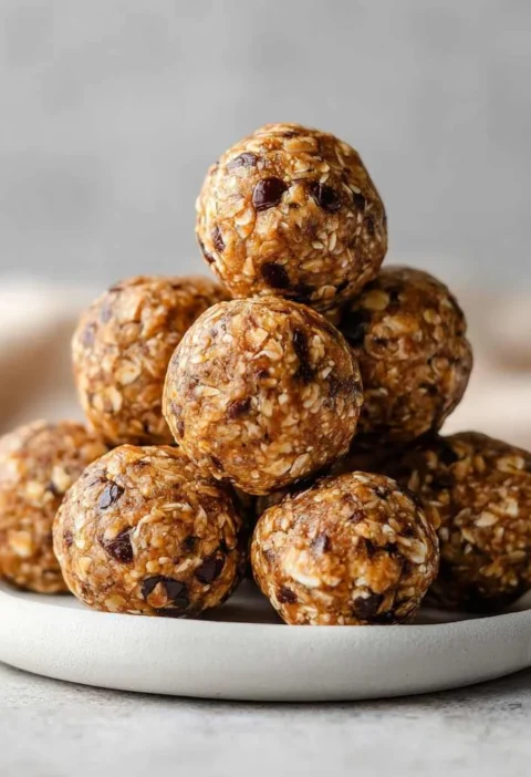 Nobake Peanut Butter Energy Bites Snack Recipe