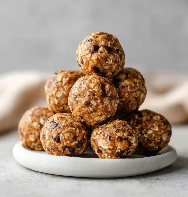 Nobake Peanut Butter Energy Bites Snack Recipe