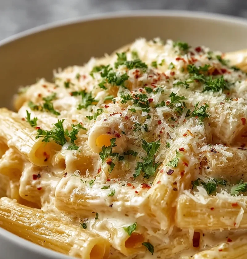 One Pot Creamy Garlic Pasta Recipe Comfort Mins