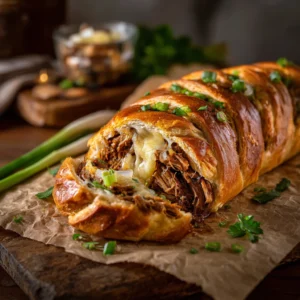 Philly Cheesesteak Braid