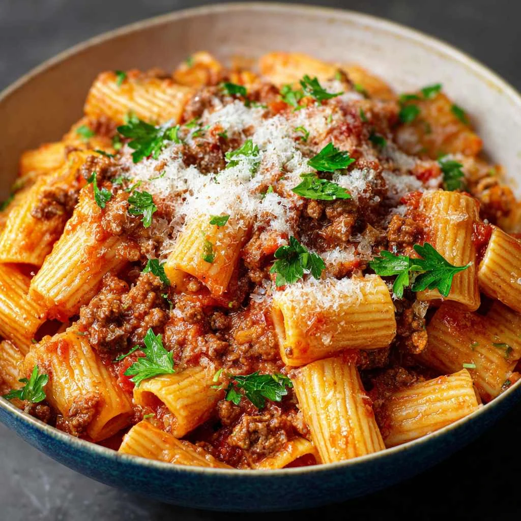 Rigatoni Bolognese Recipe