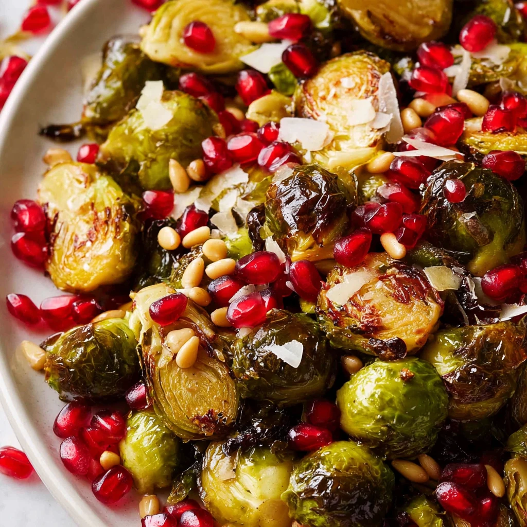 Roasted Brussels Sprouts Pomegranates
