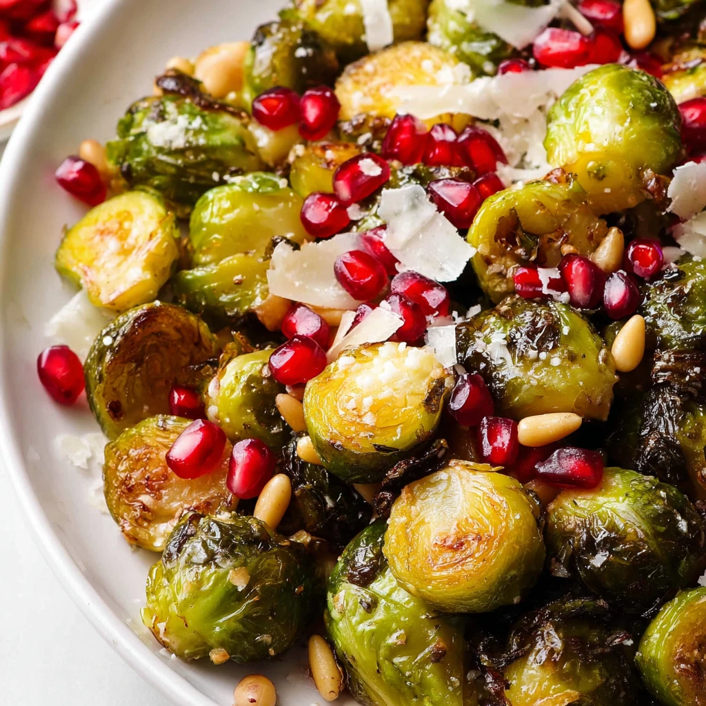 Roasted Brussels Sprouts Pomegranates