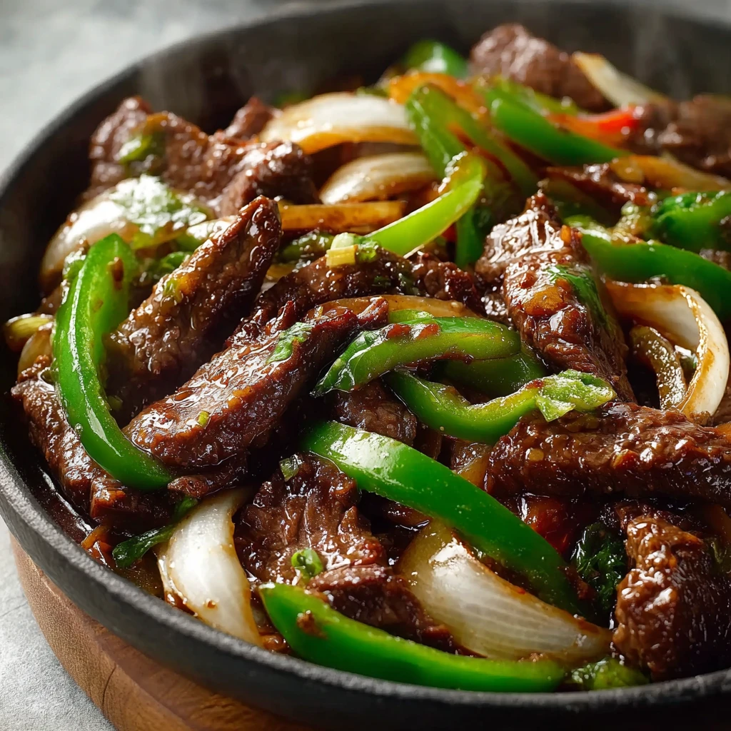 Sizzling Chinese Pepper Steak with Onions—Crowd Favorite Recipe