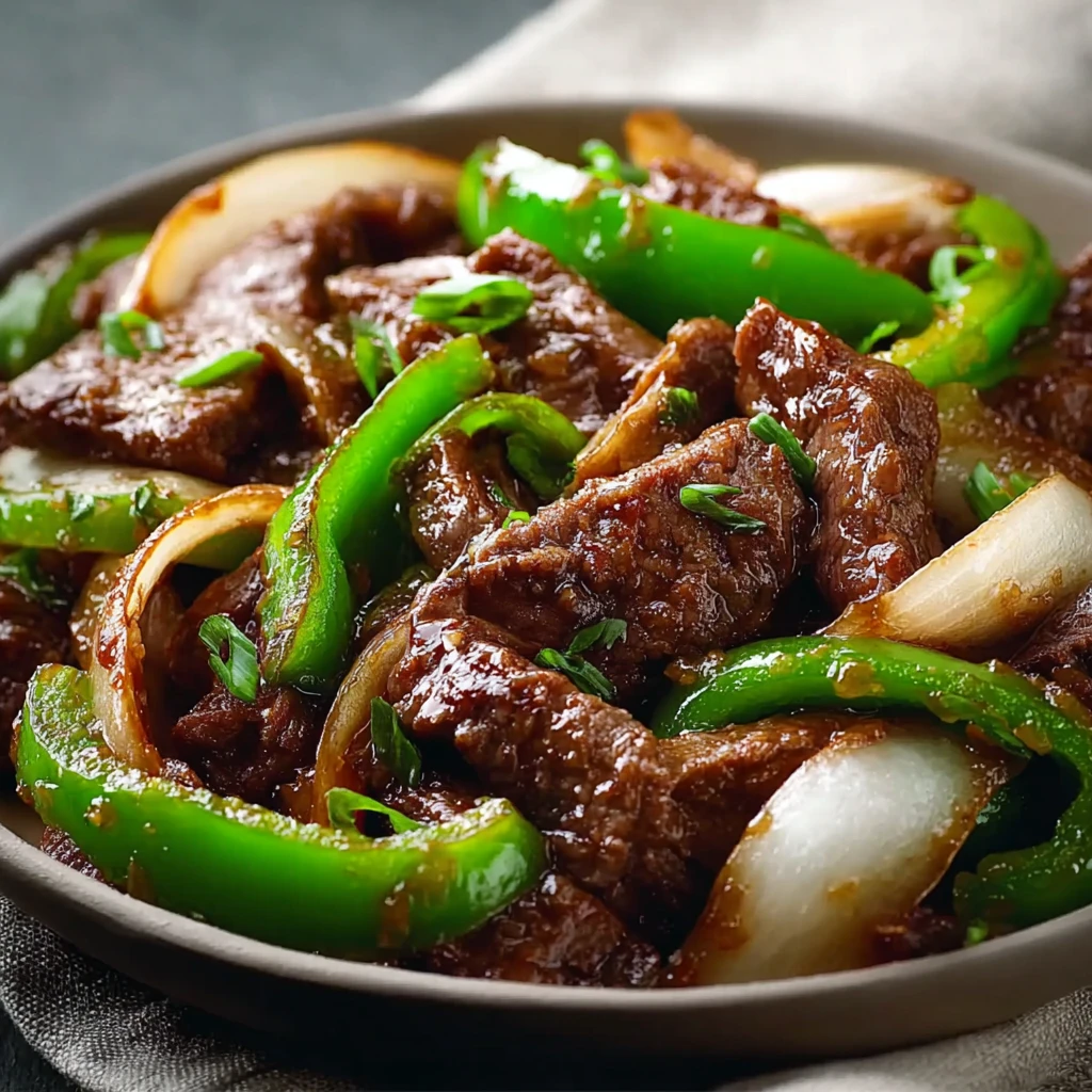 Sizzling Chinese Pepper Steak Onionscrowd Favorite Recipe