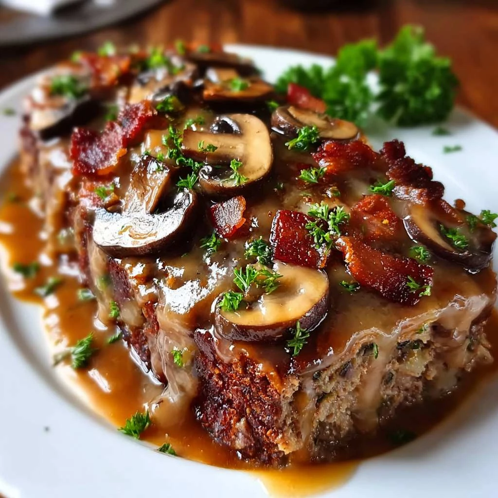 Swiss Bacon Mushroom Meatloaf Busy Weeknights Without Heavy