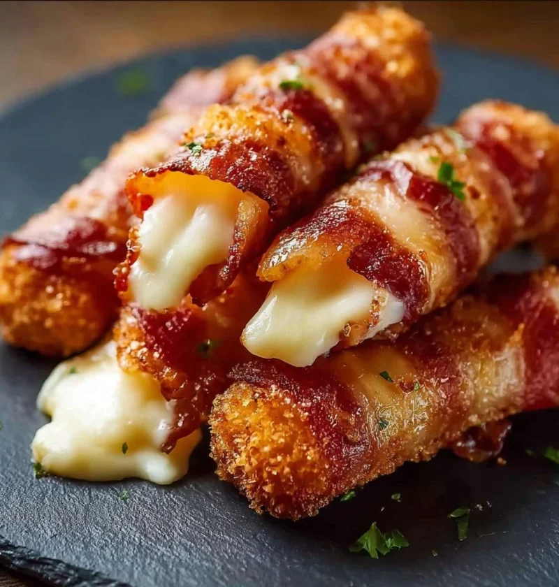 2ingredient Bacon Mozzarella Sticks Carnivore Success