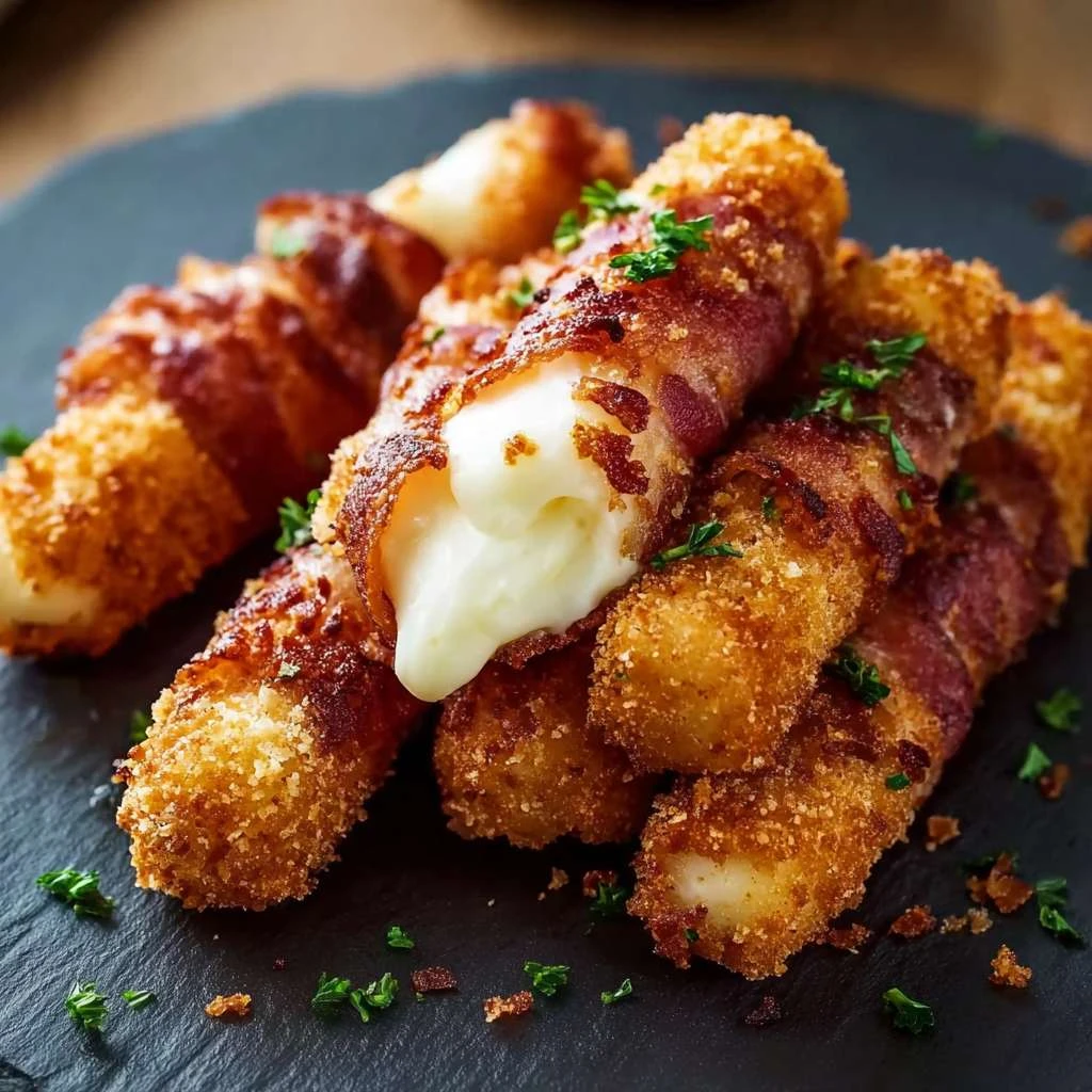 2ingredient Bacon Mozzarella Sticks Carnivore Success