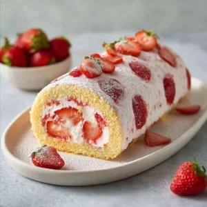 The Secret to a Gorgeous Strawberry Cake Roll for Show-Stopping Desserts