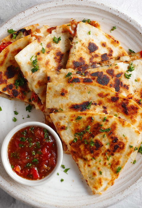 Pizza Quesadillas Recipe Image