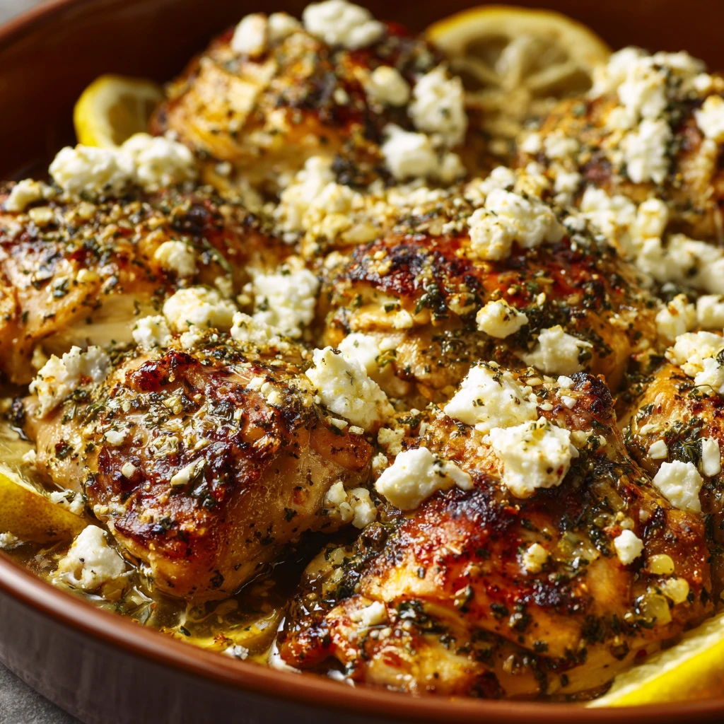 Zesty Greek Chicken with Lemon and Feta : A Flavor-Packed Dinner You’ll Crave Weekly