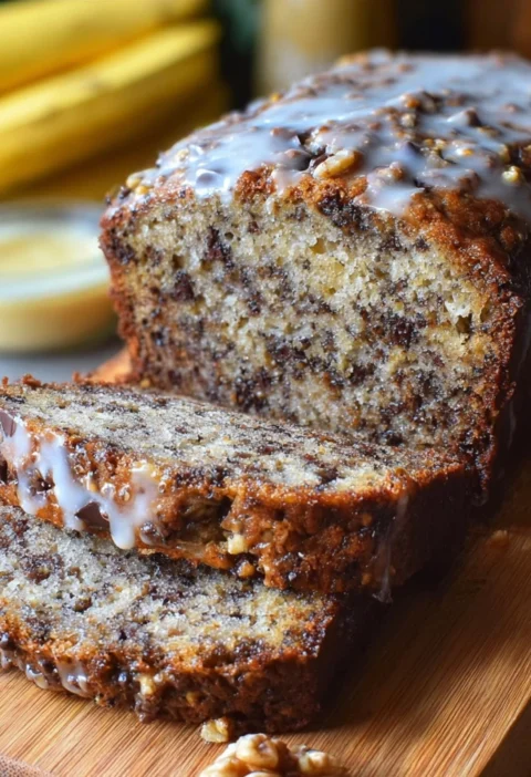 Banana Bread Recipe Chocolate Hazelnut Moist Rustic Tuscan