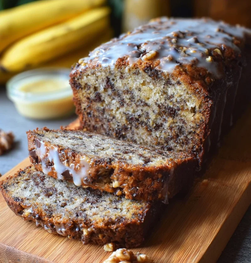 Banana Bread Recipe Chocolate Hazelnut Moist Rustic Tuscan
