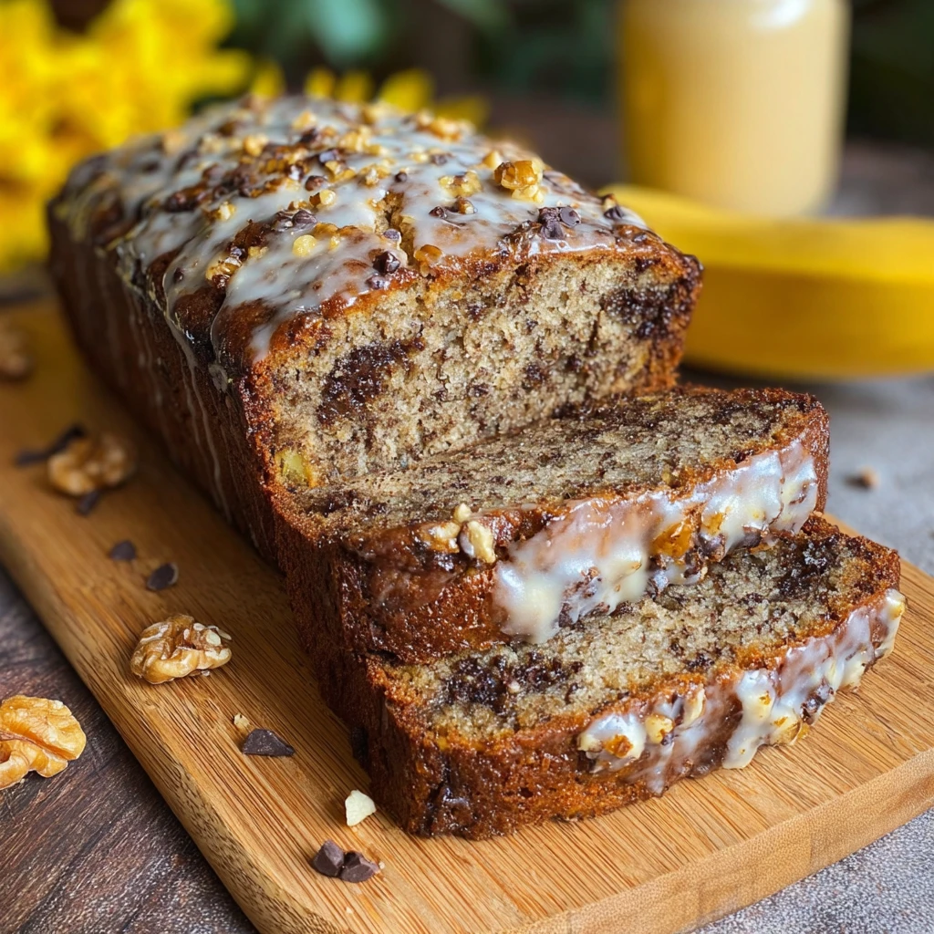 Banana Bread Recipe Chocolate Hazelnut Moist Rustic Tuscan