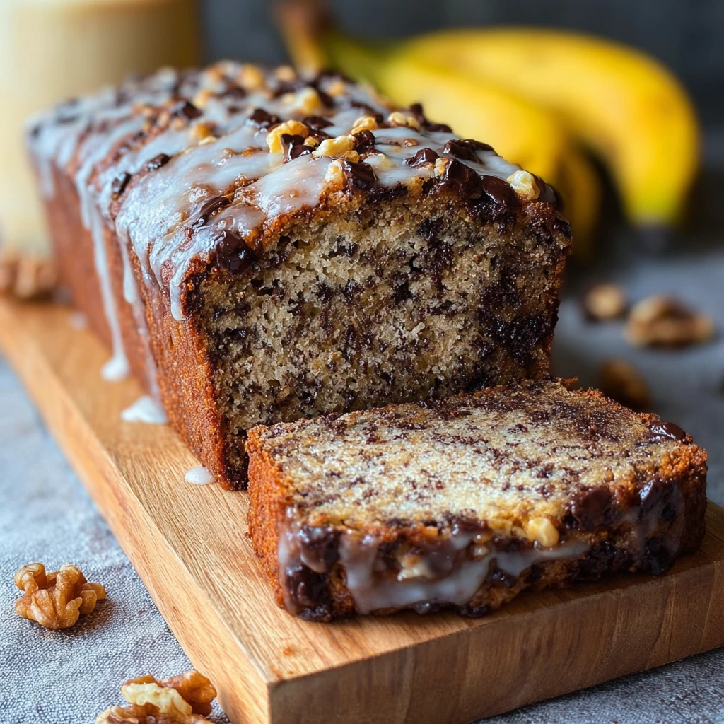 Banana Bread Recipe Chocolate Hazelnut Moist Rustic Tuscan