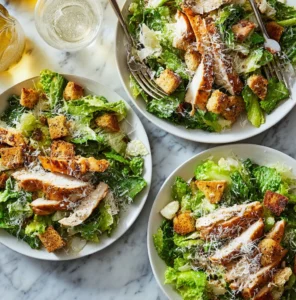 Best Chicken Caesar Salad with Homemade Croutons