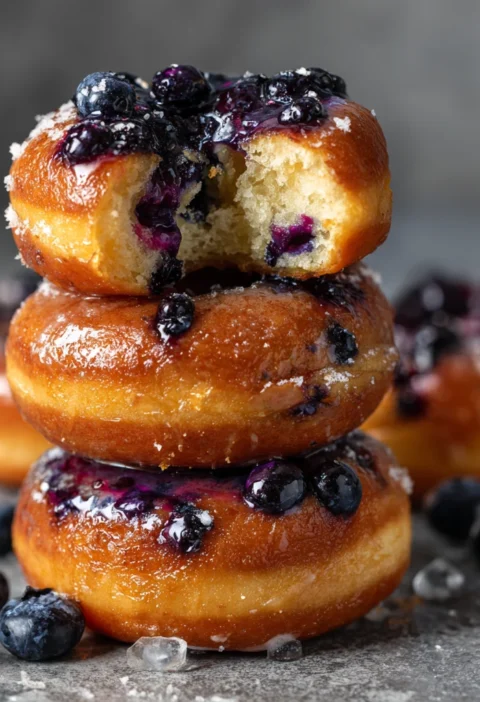 Blueberry Cake Donuts