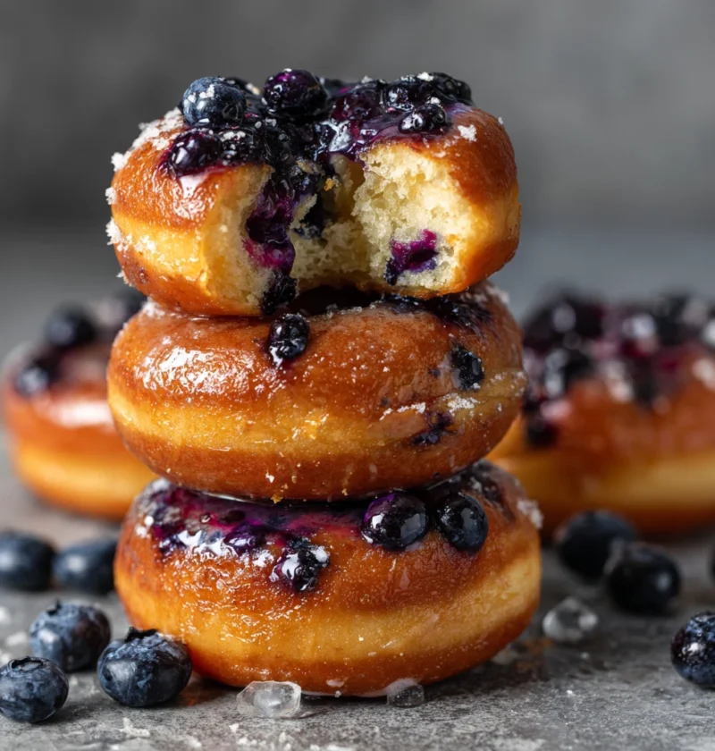 Blueberry Cake Donuts