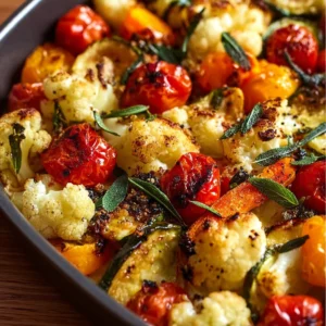Cheesy Marry Me Roasted Vegetable Medley