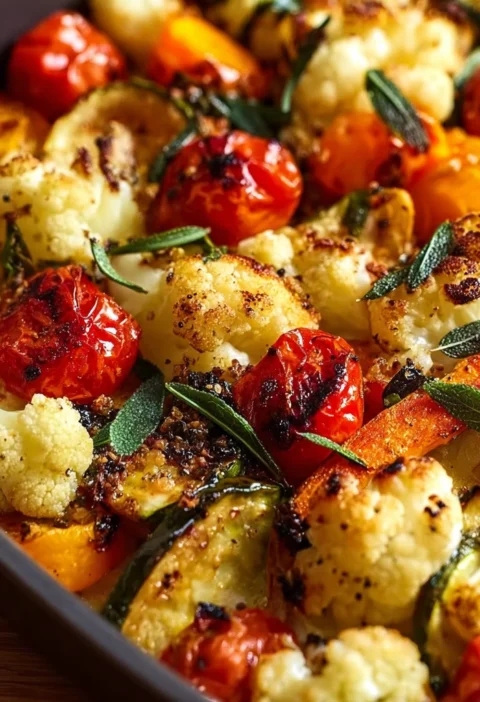 Cheesy Marry Roasted Vegetable Medley
