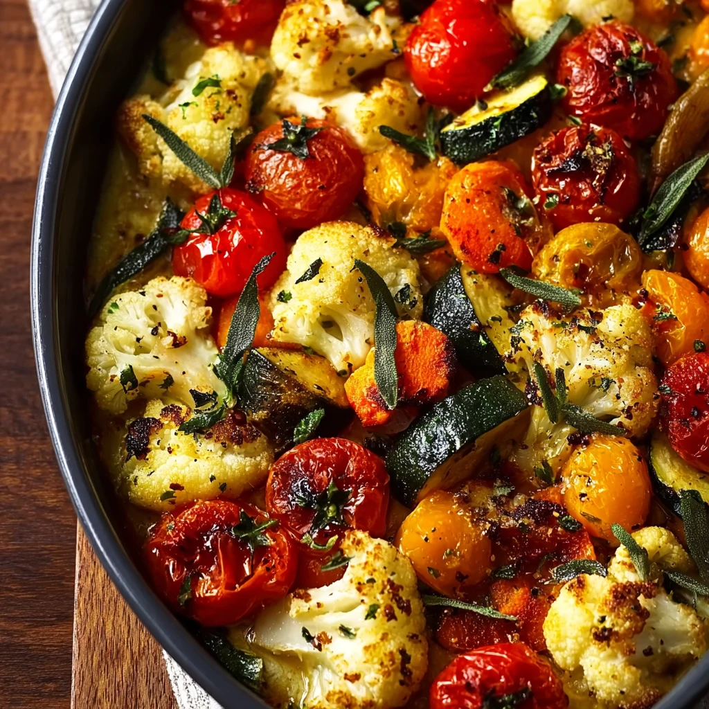 Cheesy Marry Roasted Vegetable Medley