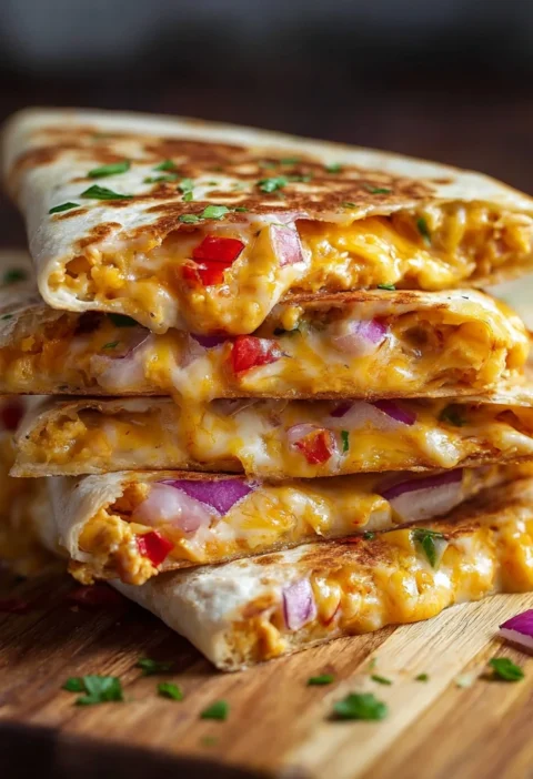 Chickpea Cheddar Quesadillas