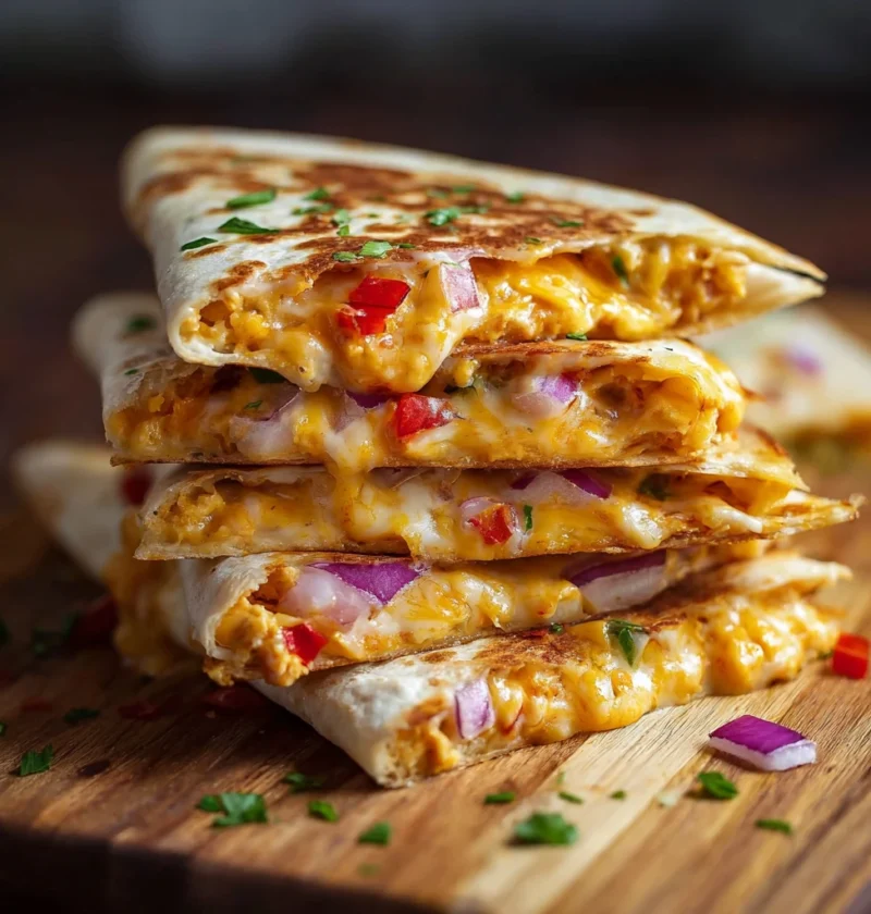 Chickpea Cheddar Quesadillas