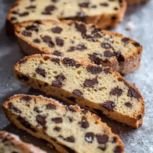 Chocolate Chip Sourdough Biscotti