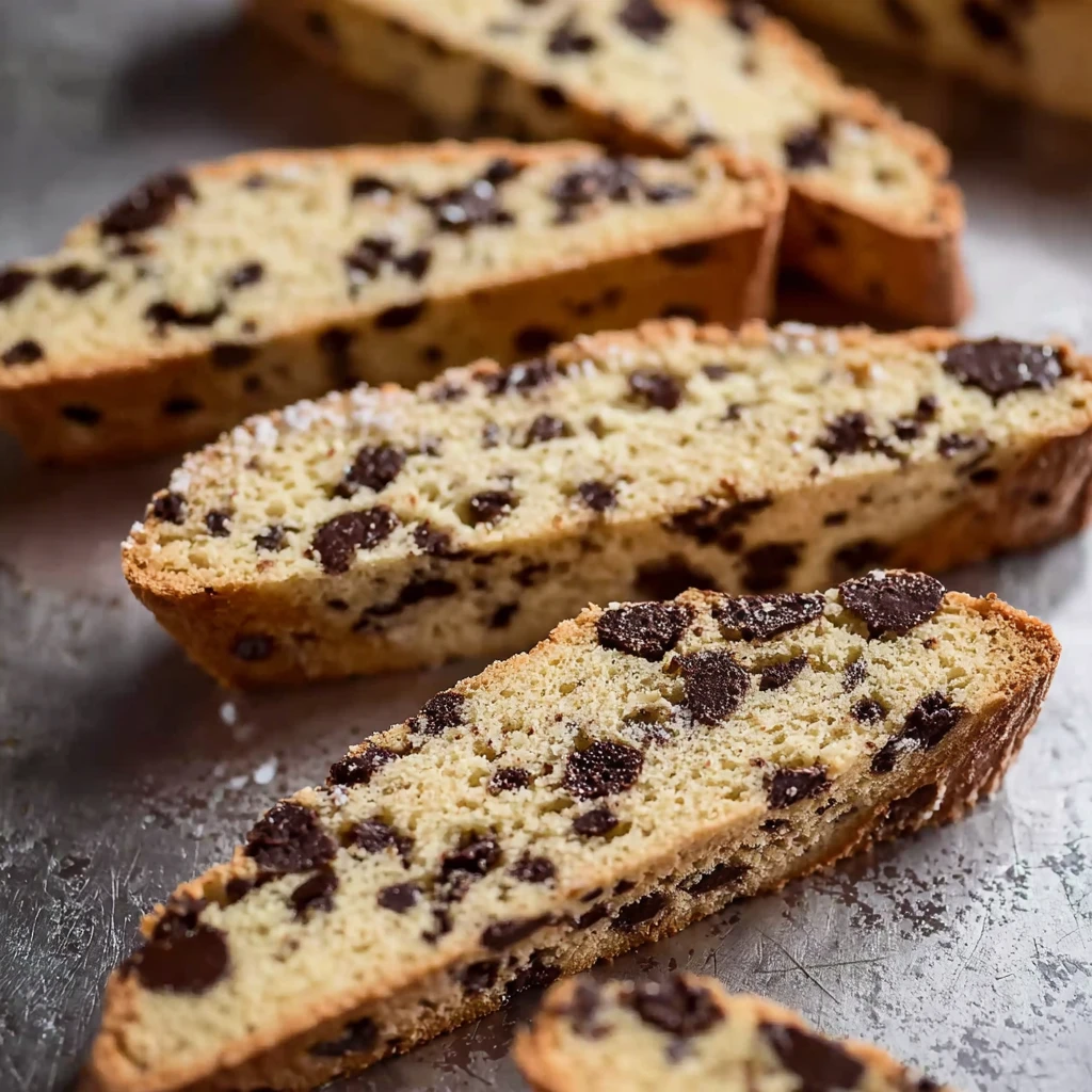 Chocolate Chip Sourdough Biscotti