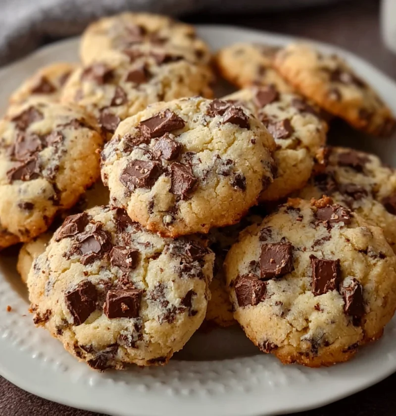 Chocolate Chip Toffee Shortbread Cookies